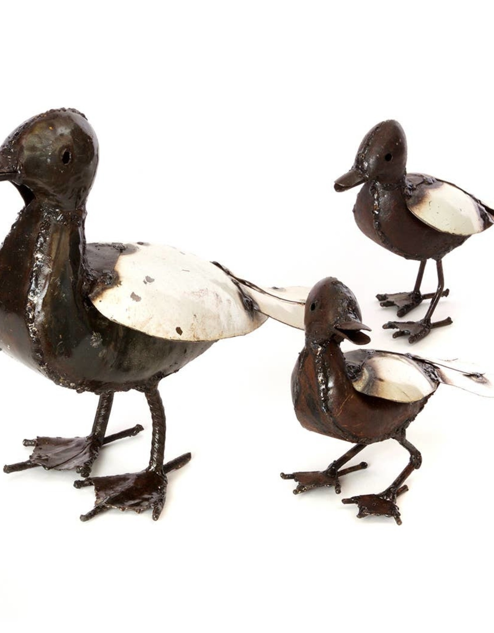 Swahili African Modern Recycled Metal Mama Duck