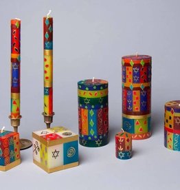 Thumbprint Artifacts Judaica Candle - Pillar 3x 8