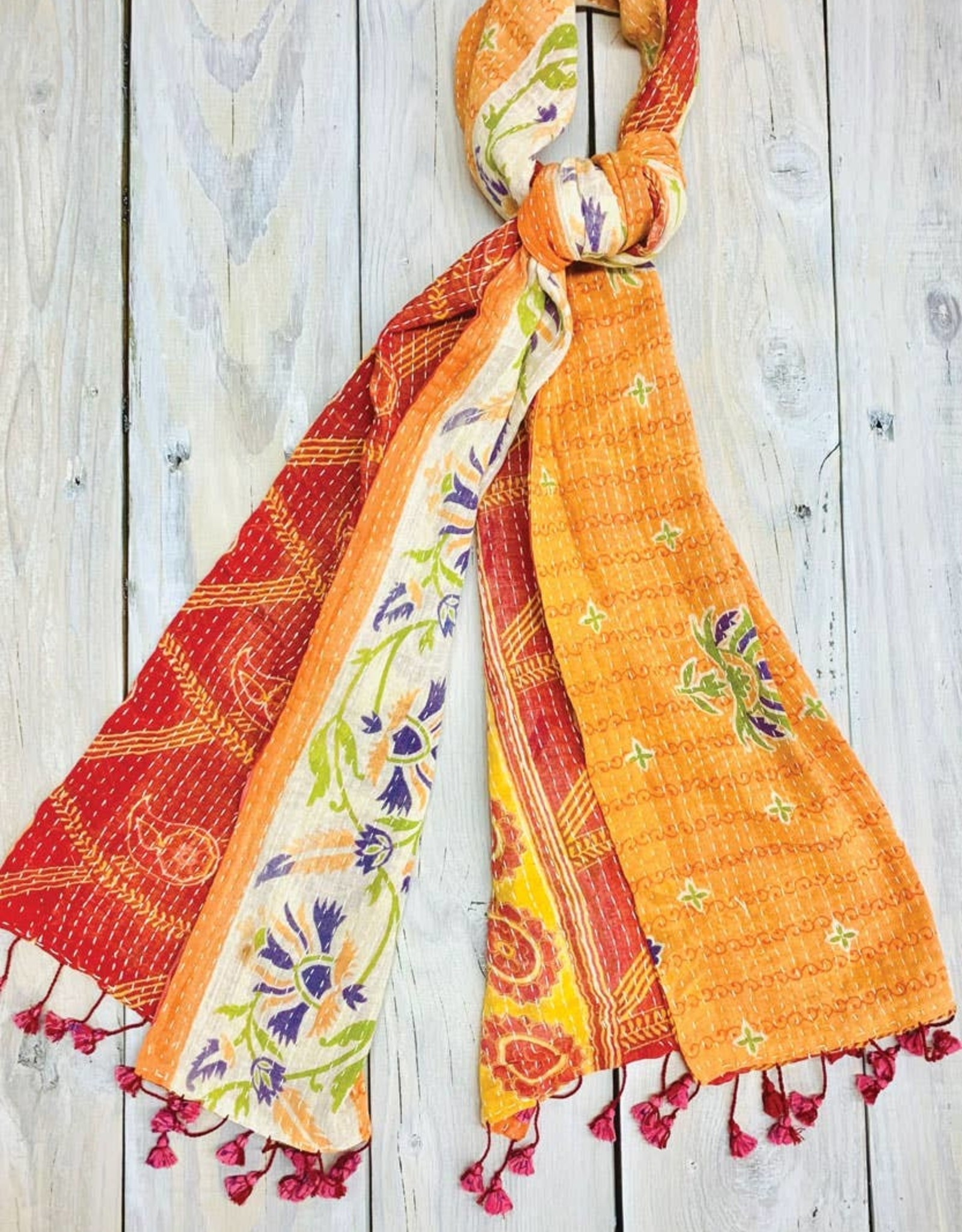 Sevya Handmade Cotton Kantha Runner