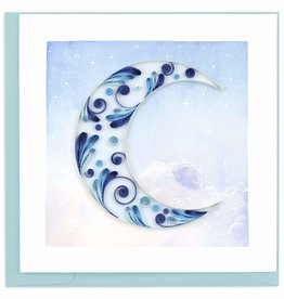 Quilling Card Quilled Crescent Moon Greeting Card