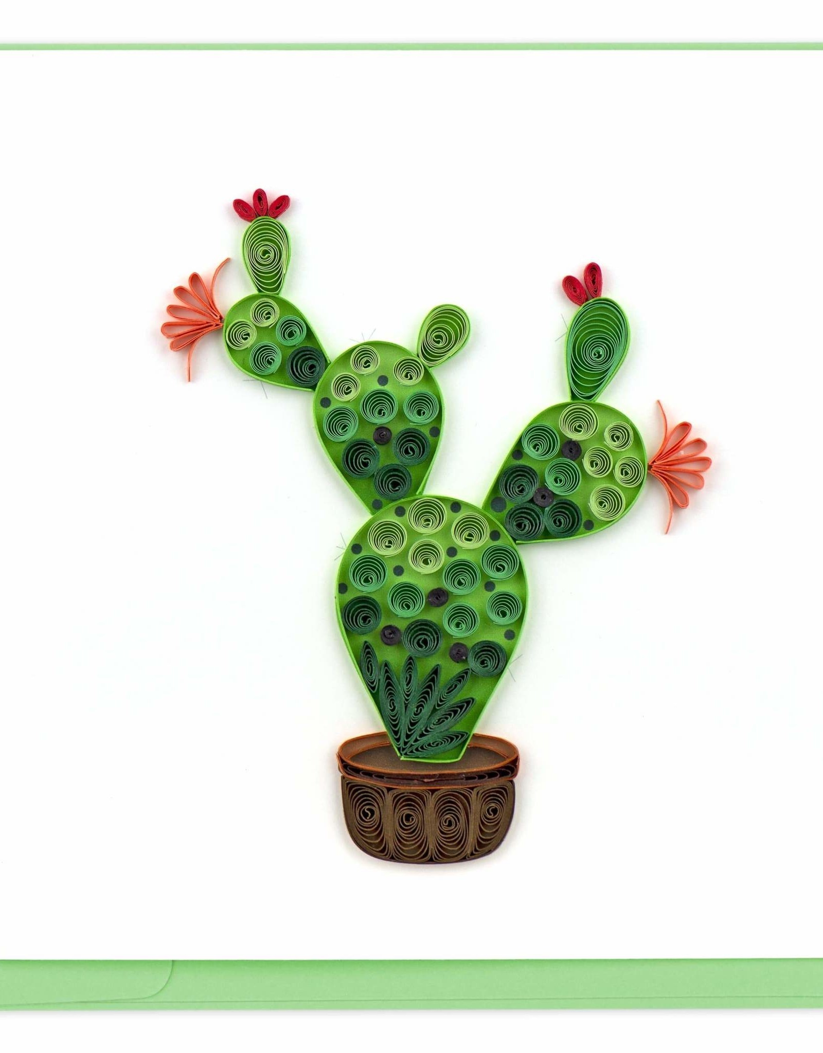 Quilling Card Quilled Prickly Pear Cactus Greeting Card