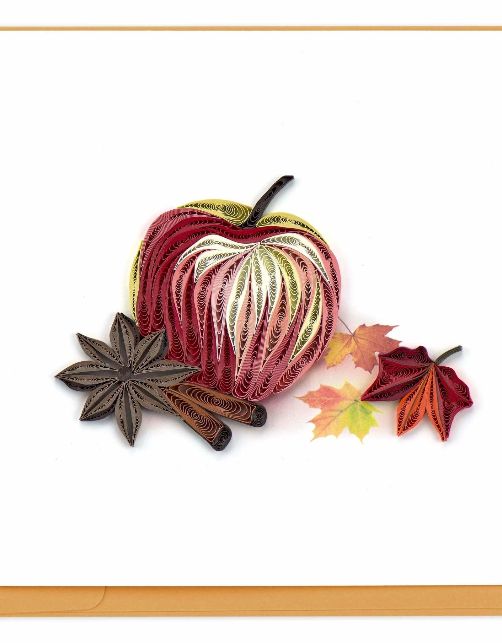 Quilling Card Quilled Autumn Apple Greeting Card