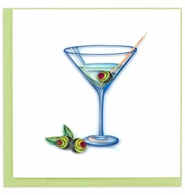 Quilling Card Quilled Gin Martini Greeting Card