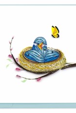 Quilling Card Quilled Birds Nest Greeting Card