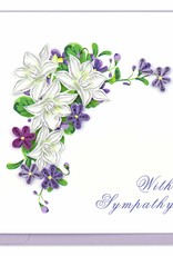Quilling Card Quilled Flower Sympathy Card