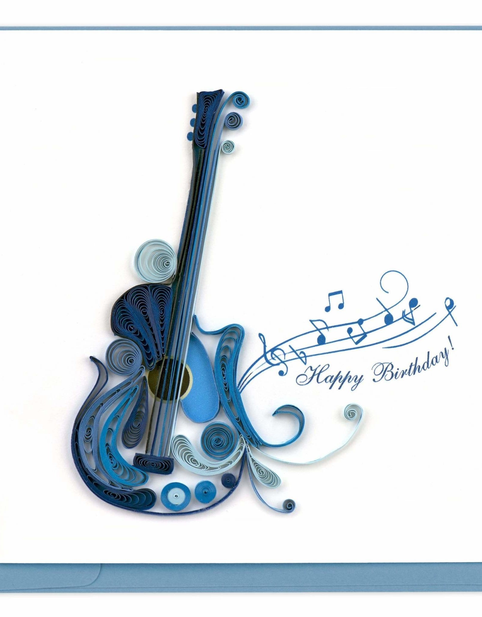 Quilling Card Quilled Birthday Guitar Greeting Card