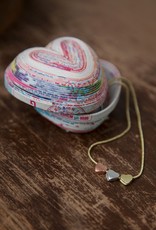 Ten Thousand Villages Dainty Hearts Necklace