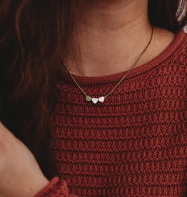 Ten Thousand Villages Dainty Hearts Necklace