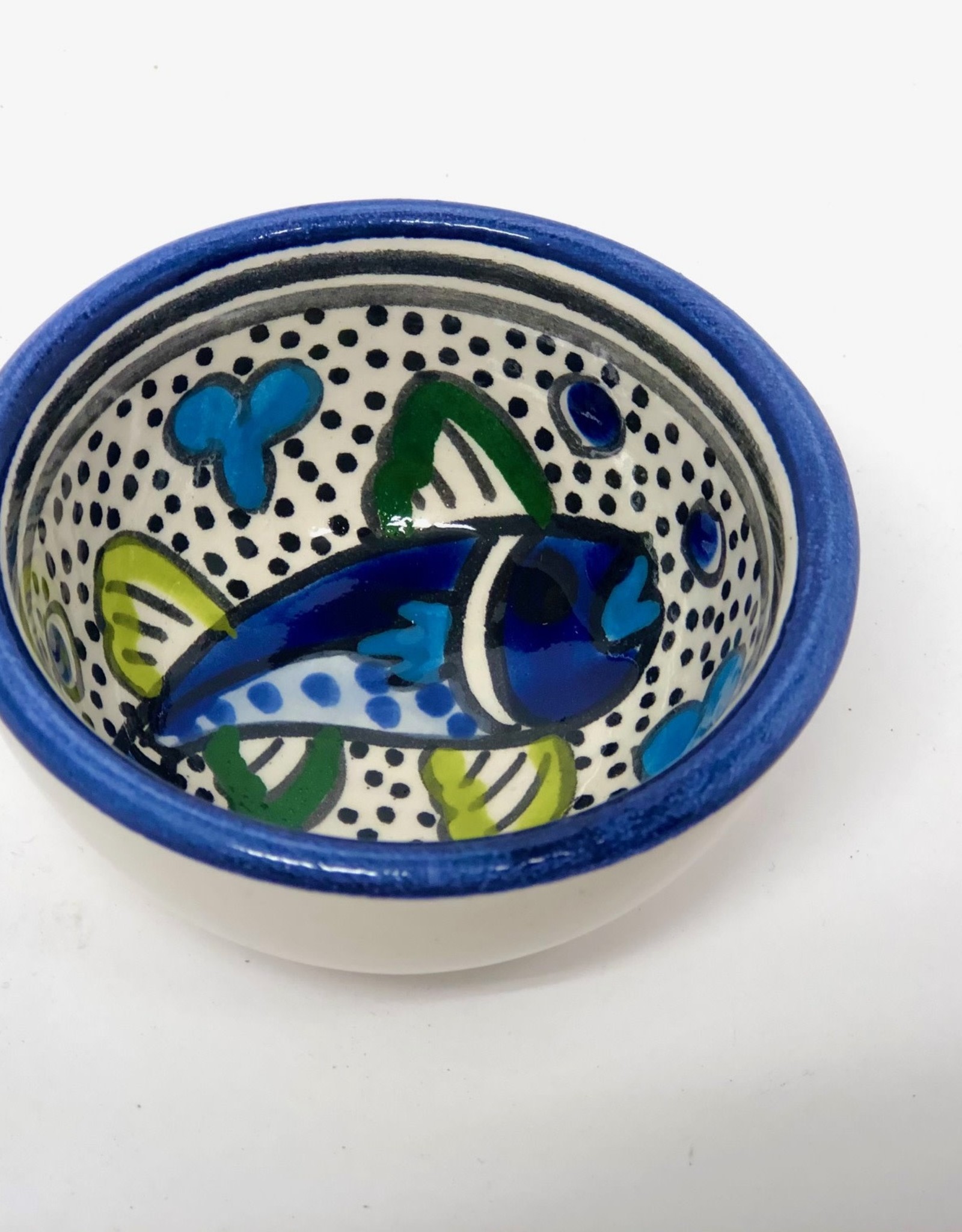 Sobremesa Blue Fish Tiny Ceramic Bowl