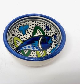 Sobremesa Blue Fish Tiny Ceramic Bowl