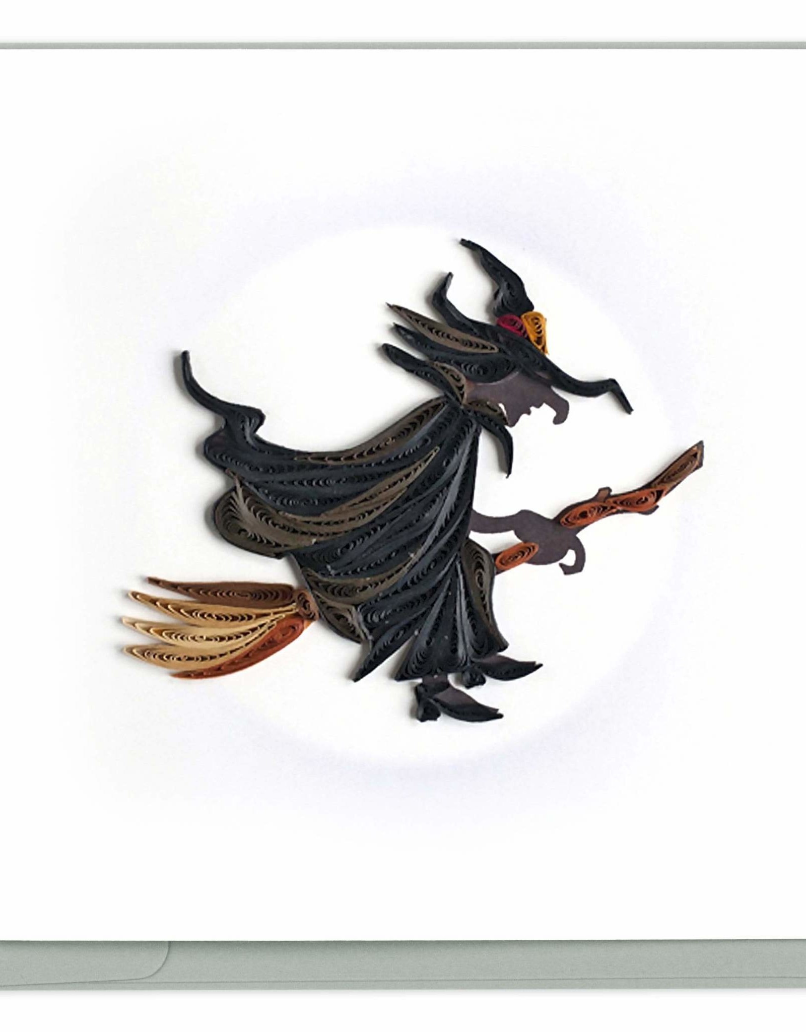 Quilling Card Quilled Witch Halloween Card