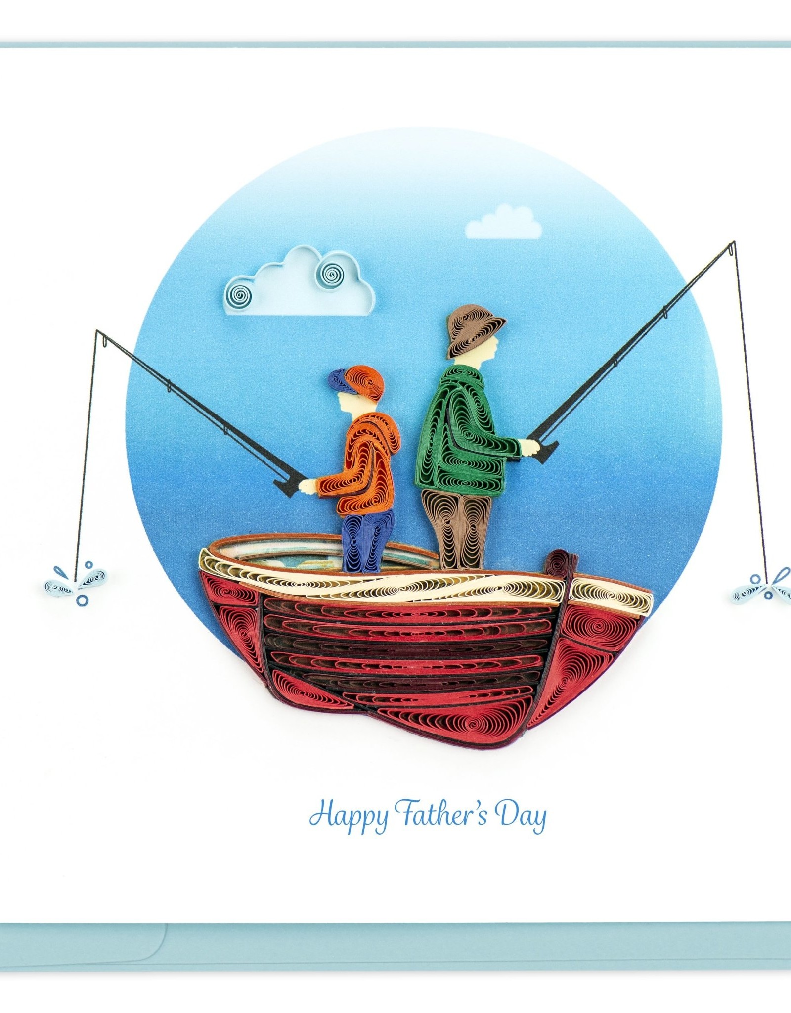 Quilling Card Quilled Father's Day Fishing Greeting Card