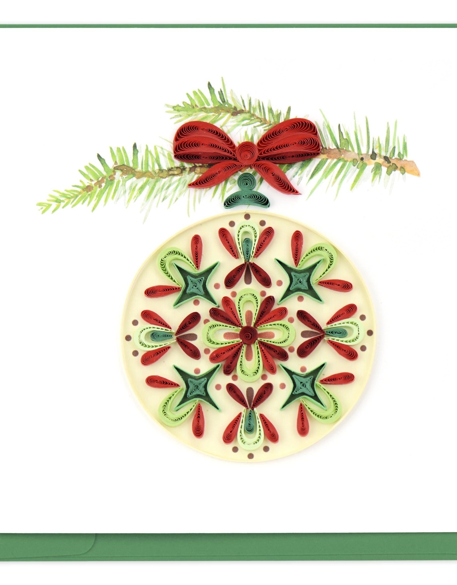 Quilling Card Quilled Traditional Ornament Christmas Card