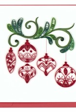 Quilling Card Quilled Red Ornaments Christmas Card