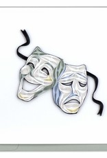Quilling Card Quilled Theater Masks Greeting Card