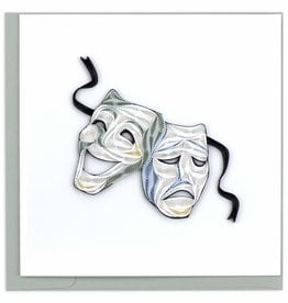 Quilling Card Quilled Theater Masks Greeting Card