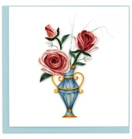 Quilling Card Quilled Victorian Rose Bouquet Greeting Card