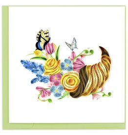 Quilling Card Quilled Spring Cornucopia Greeting Card