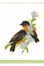 Quilling Card Quilled Baltimore Oriole Greeting Card