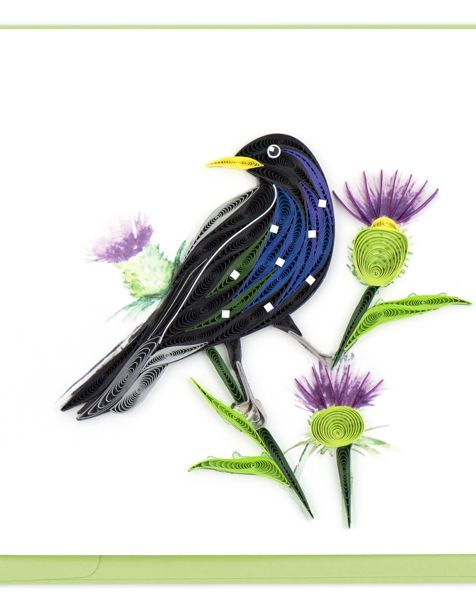 Quilling Card Quilled Starling Greeting Card