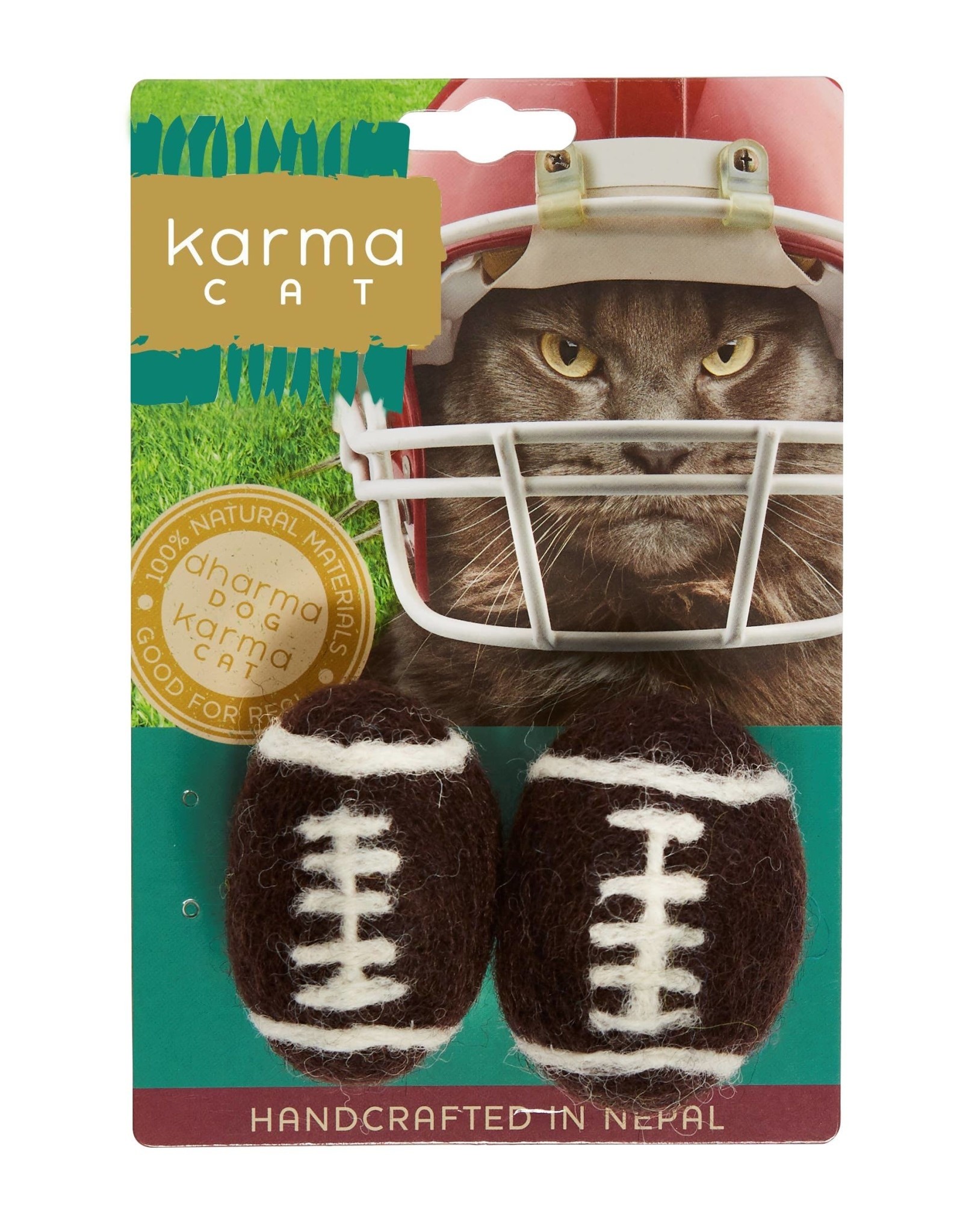 Dharma Dog Karma Cat Football Wool Cat Toy