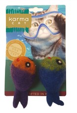 Dharma Dog Karma Cat Fish Wool Cat Toy