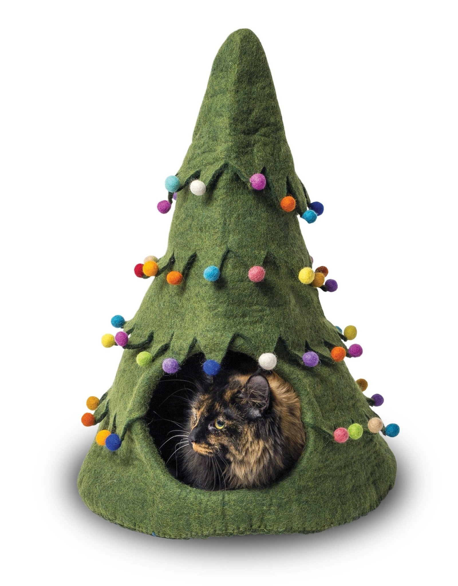 Dharma Dog Karma Cat Holiday Tree Wool Pet Cave