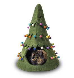 Dharma Dog Karma Cat Holiday Tree Wool Pet Cave