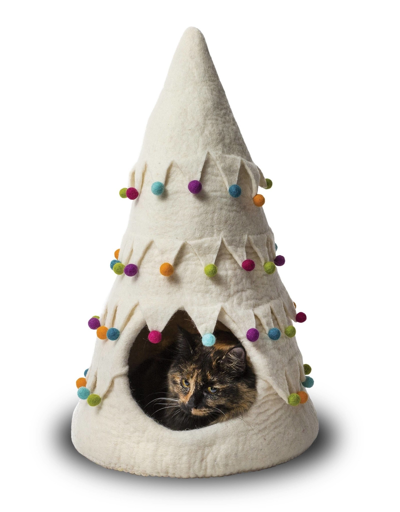 Dharma Dog Karma Cat Holiday Tree Wool Pet Cave