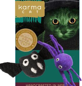 Dharma Dog Karma Cat Bat & Spider Wool Cat Toy