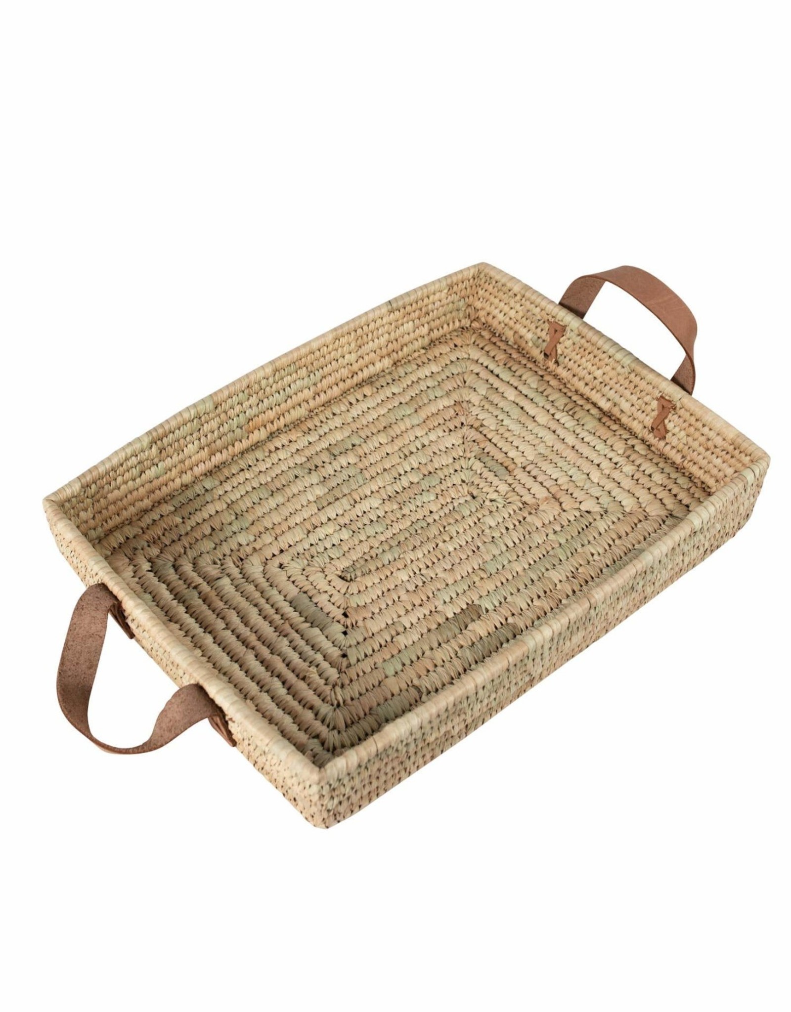Ten Thousand Villages Rectangle Handled Basket