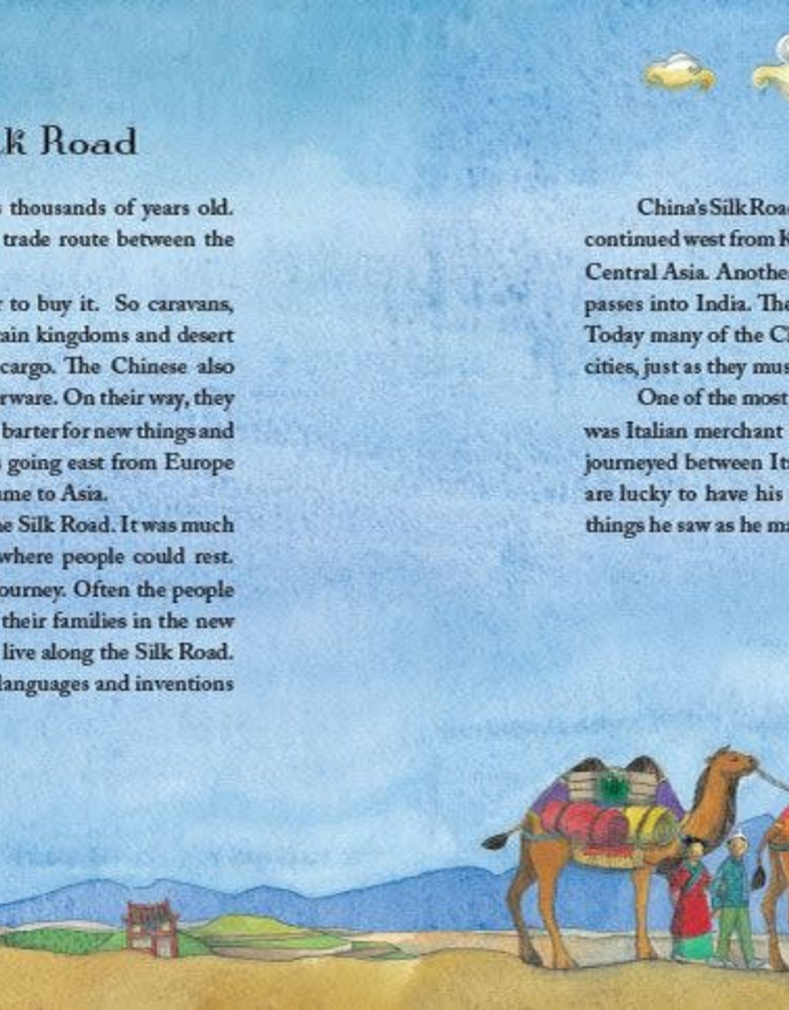 Barefoot Books Riding on a Caravan: A Silk Road Adventure (Softcover)