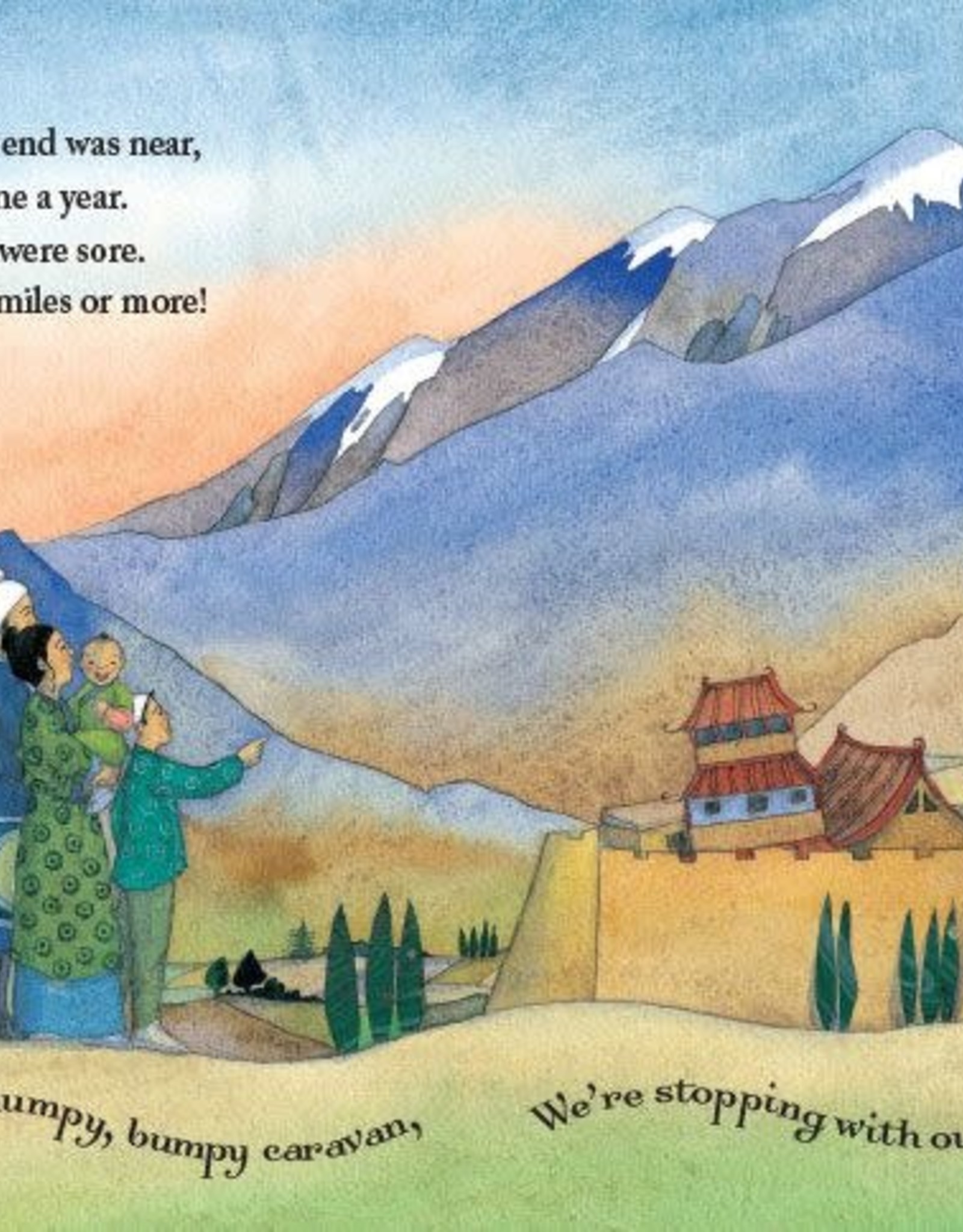 Barefoot Books Riding on a Caravan: A Silk Road Adventure (Softcover)