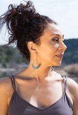 Matr Boomie Lunar Crescent Earrings - Silver