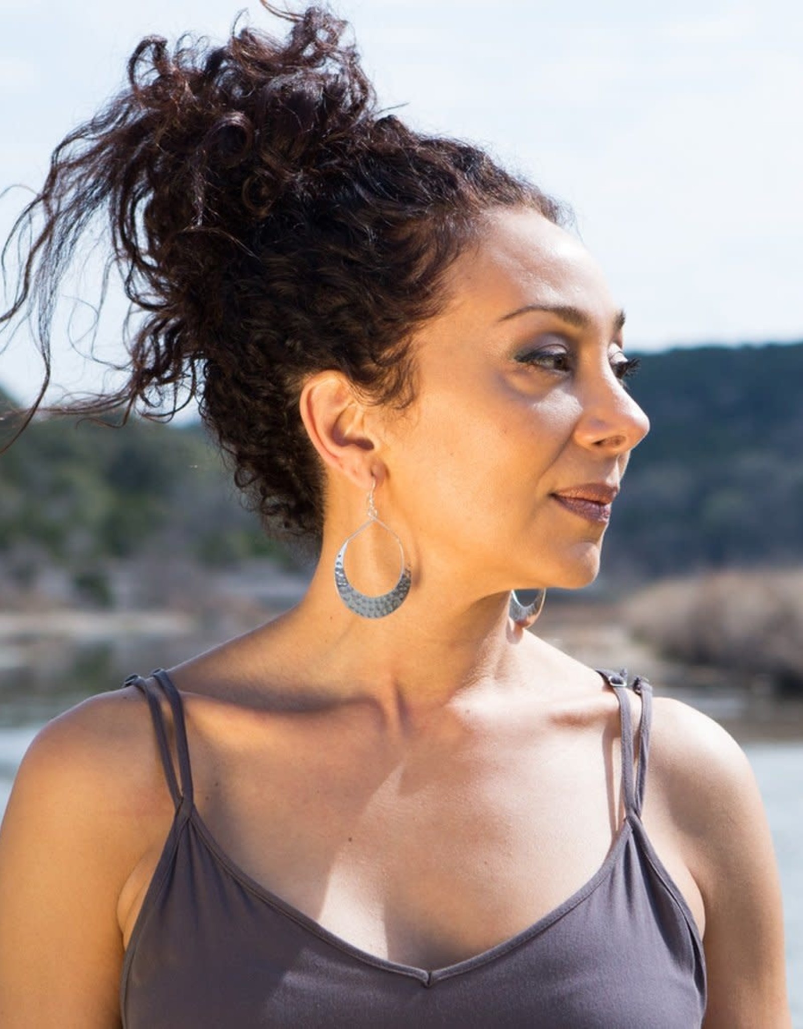 Matr Boomie Lunar Crescent Earrings - Silver