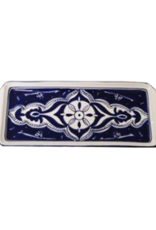 Sobremesa Nigella Cobalt Rectangular Plate