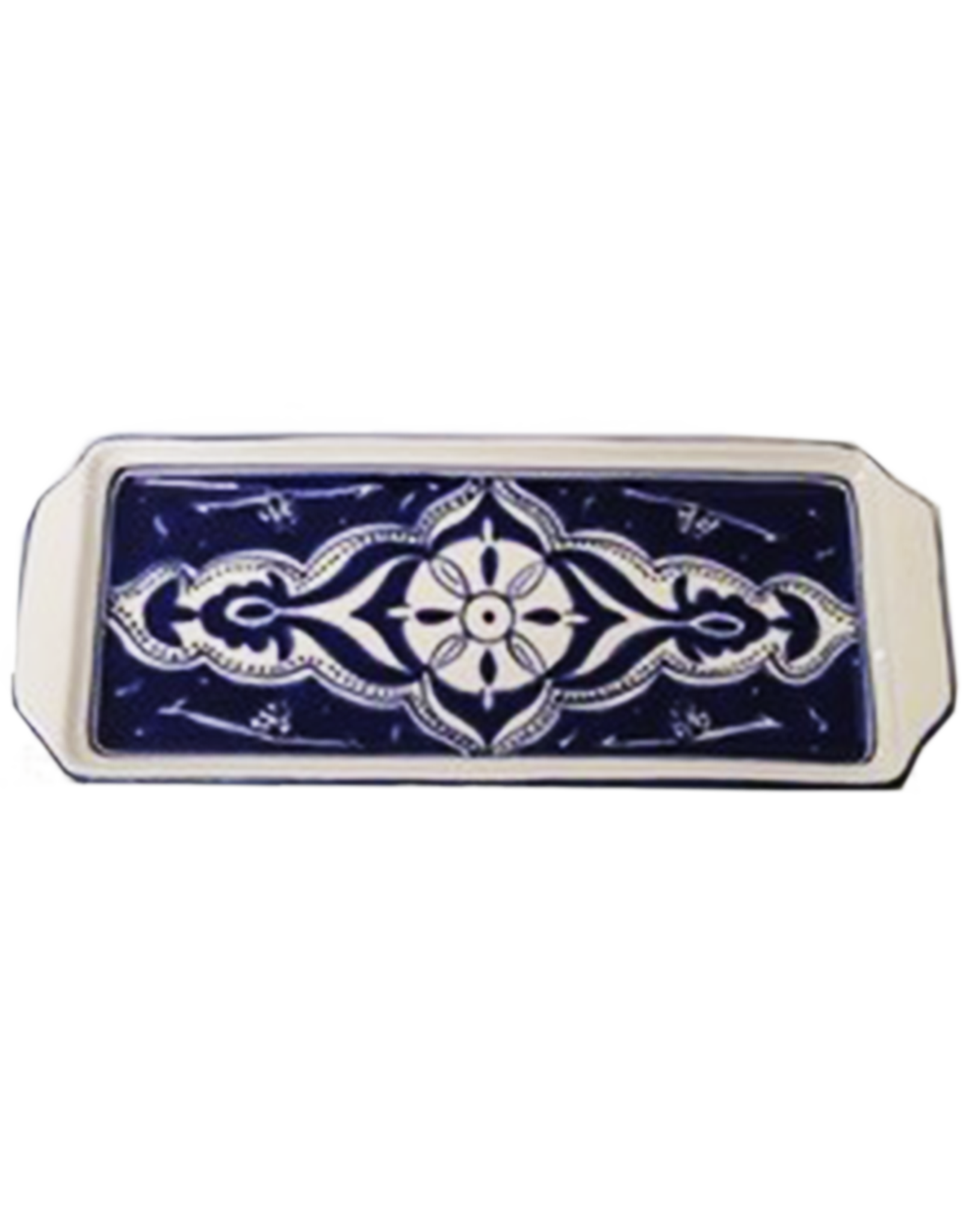 Sobremesa Nigella Cobalt Rectangular Plate