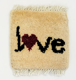 Bunyaad Pakistan Love Love Mug Rug