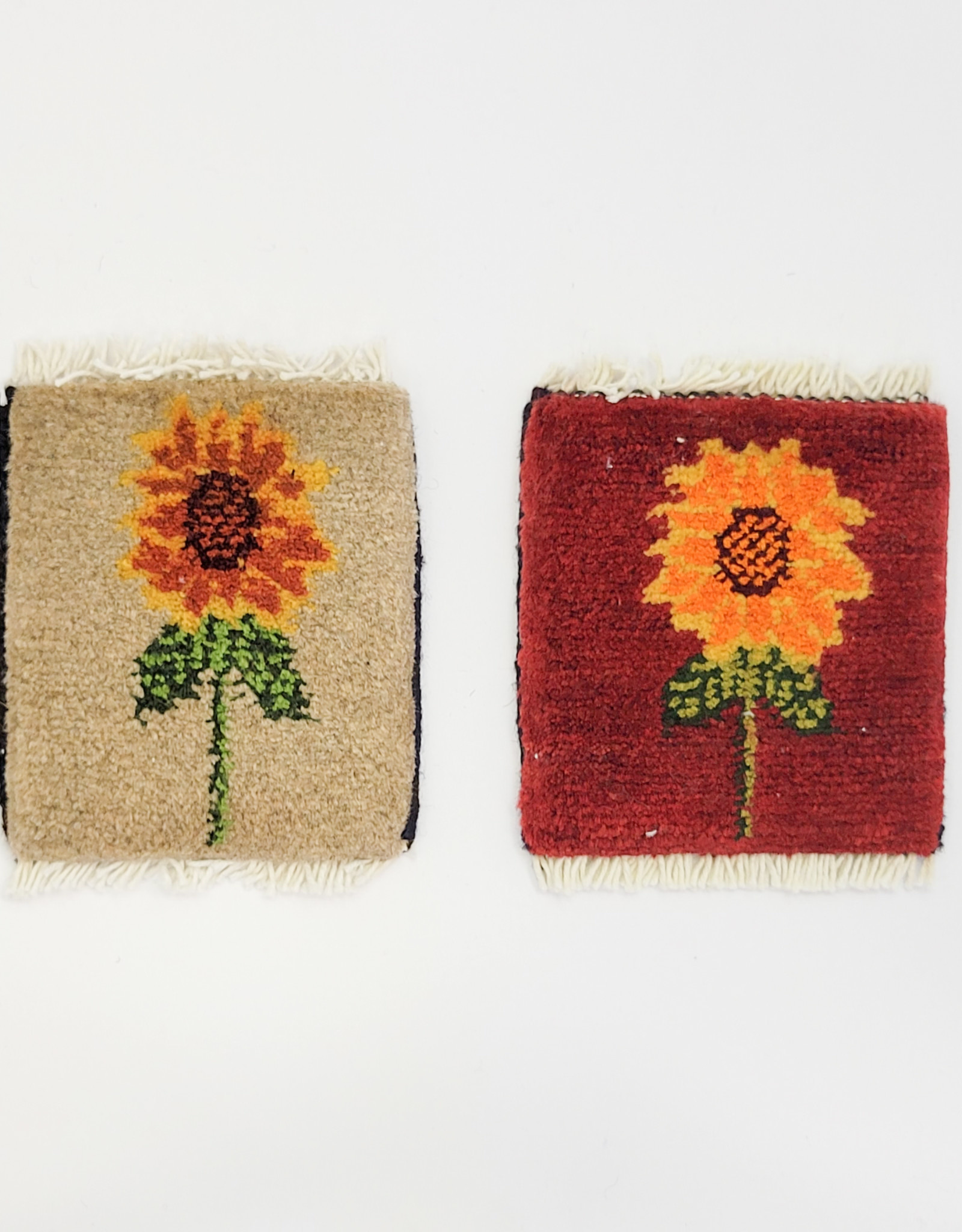 Bunyaad Pakistan Tribal Sunflower Mug Rug Assorted