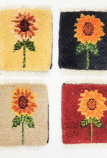 Bunyaad Pakistan Tribal Sunflower Mug Rug Assorted