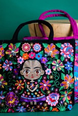 Lucia's Imports Baby Frida Kahlo Embroidered Tote Bag