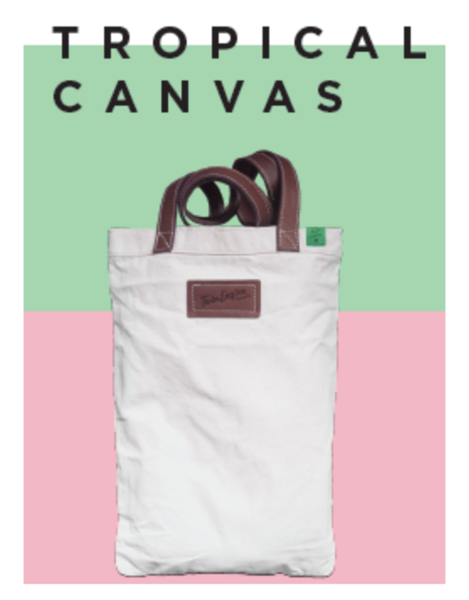 Twin Engine Tropical Canvas Tote