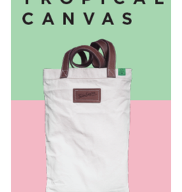 Twin Engine Tropical Canvas Tote