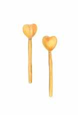 Harkiss Designs Heart Wooden Table Spoon 7"