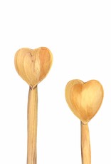 Harkiss Designs Heart Wooden Table Spoon 7"