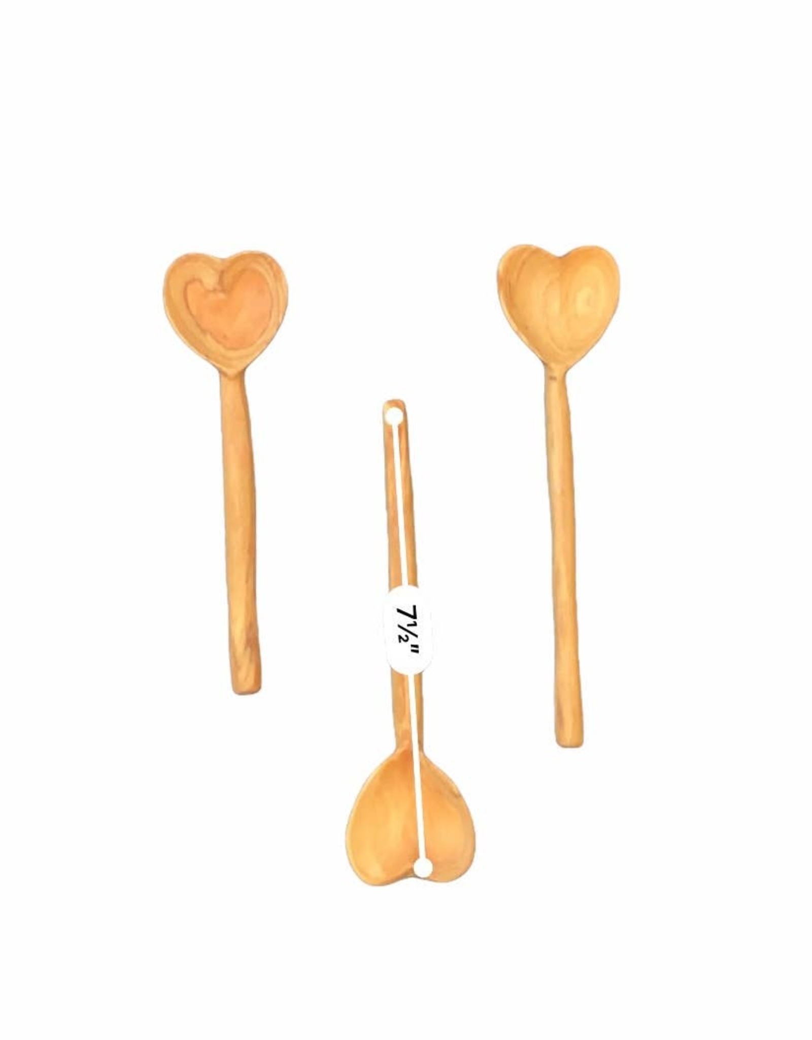 Harkiss Designs Heart Wooden Table Spoon 7"