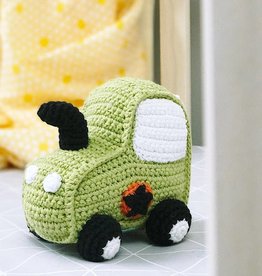 Pebble Tractor Rattle Green