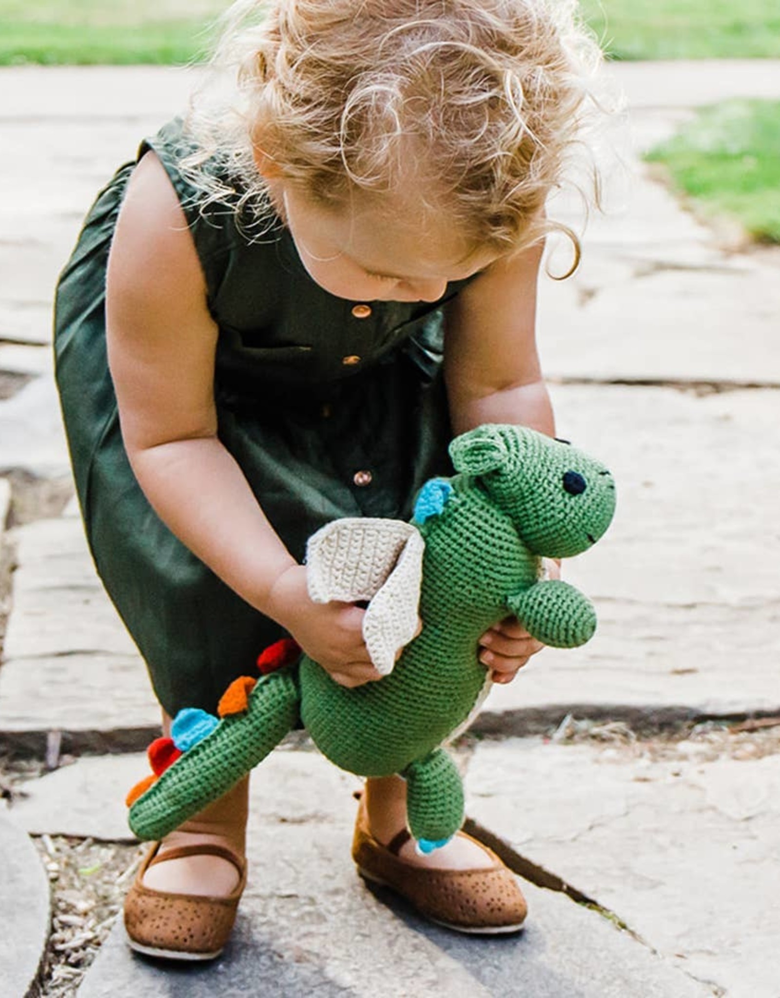 Pebble Dragon Storytime Green