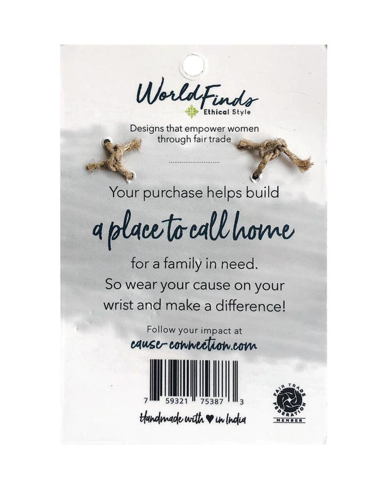 WorldFinds Build - Cause Bracelet to Build Homes