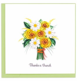 Quilling Card Quilled Thanks a Bunch Greeting Card